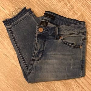 Distressed Light Wash Skinny Jeans